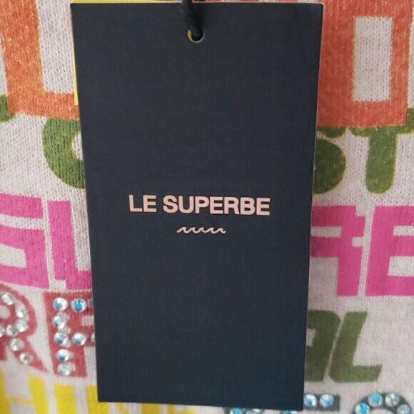 Le Superbe Bay Street California Hollywood Bedazzled Sweatshirt NWT Size Small - Picture 6 of 8